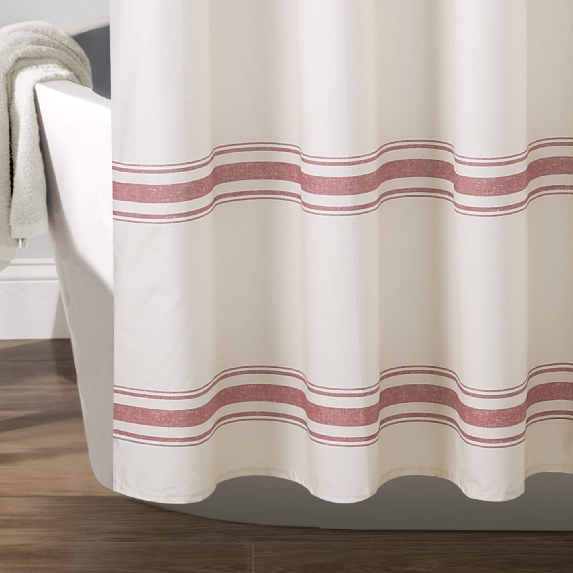 Tenda Da Doccia in Cotone a Righe, 182,9 X 182,9 Cm