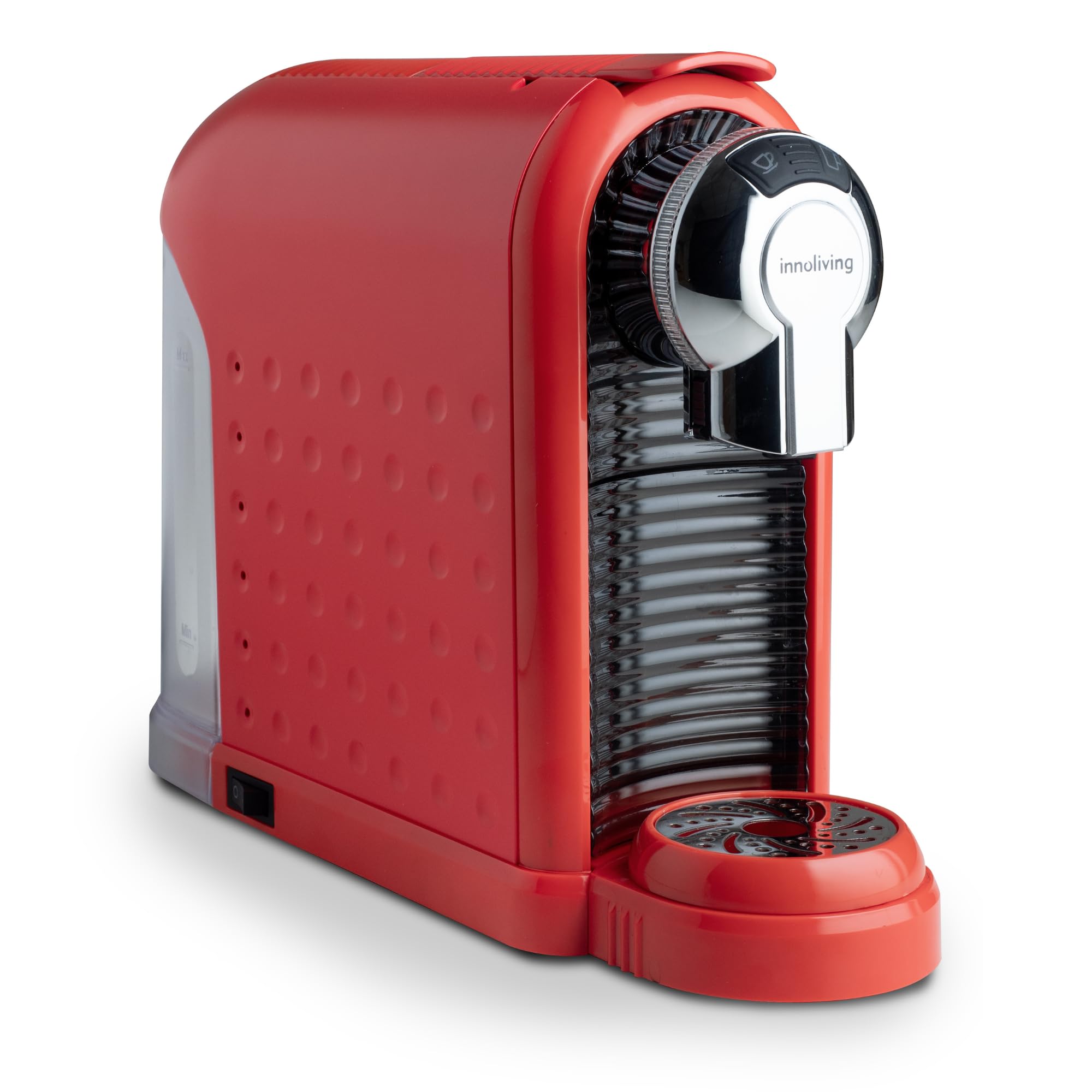 Innoliving Macchina da Caffè in Cialde ESE INN-​840, Compatibile con Cialde ESE 44mm, Design Compatto, Serbatoio 0.9L, Riscaldamento Rapido, Caffè Espresso Cremoso e Aromatico, Facile da Usare e Pulire