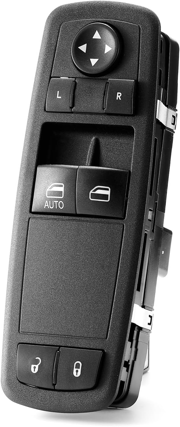 Window Switch Driver Side for 2008 2009 2010 2011 Dodge Grand Caravan Chrysle Town Country,Master Window Control Front Left with Door Lock Button Assembly 4602627AG,4602627AC,4602627AE(2 Door)
