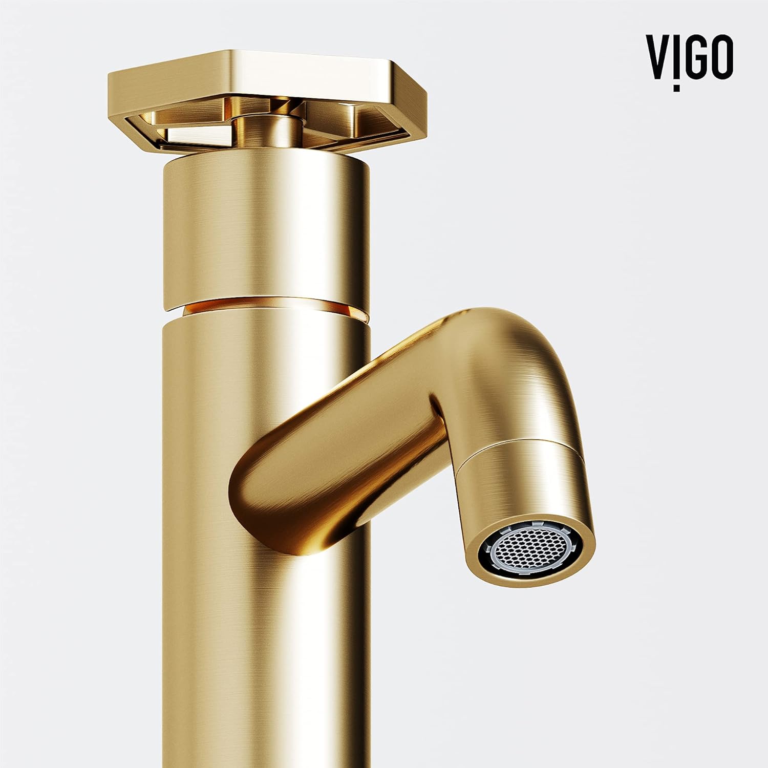 VIGO Ruxton Single Handle Single-Hole Bathroom Vessel Faucet in Matte Brushed Gold VG03033MG