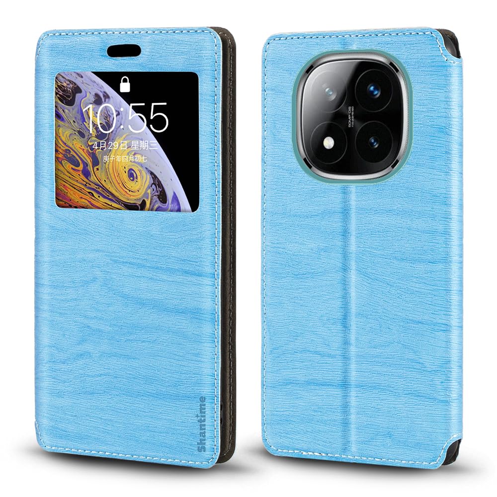 Amazon.com: Shantime Invisible Magnetic View Window PU Leather