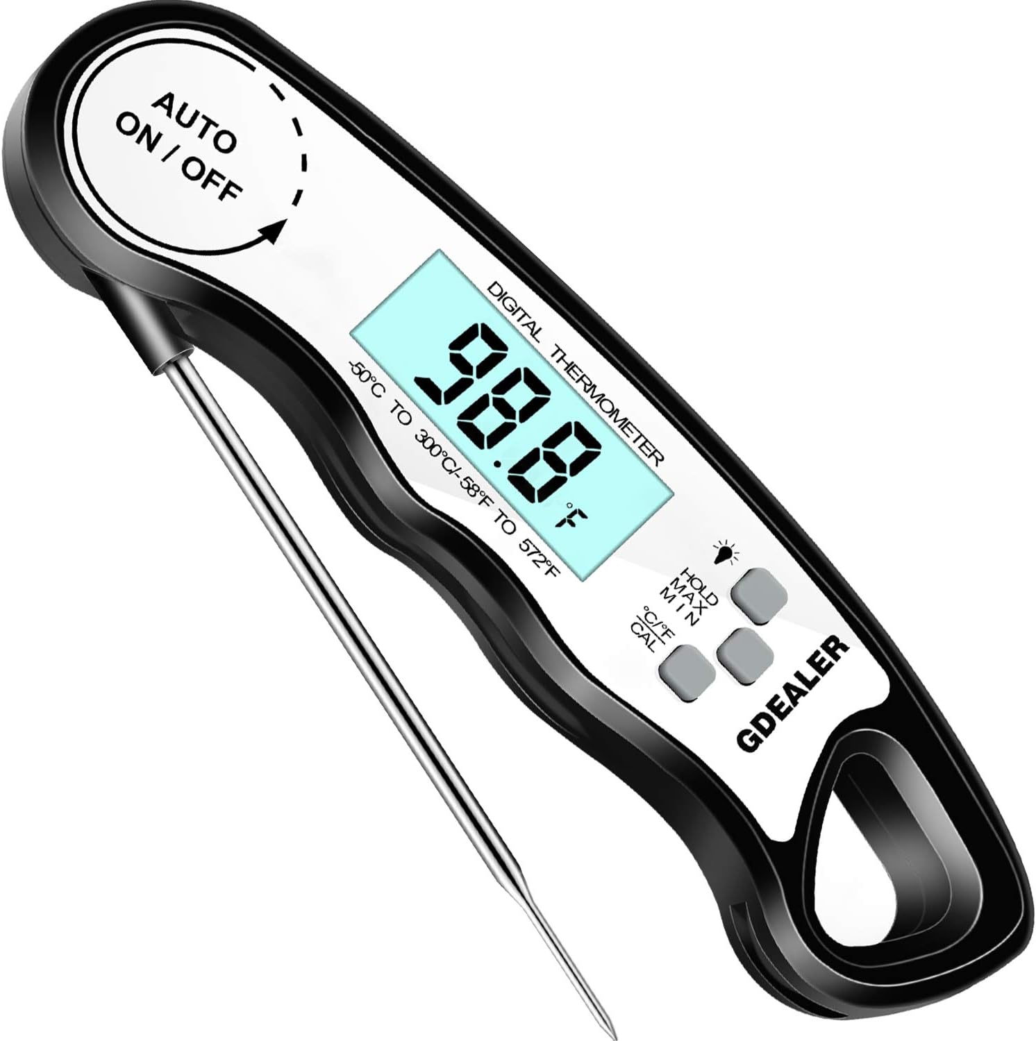 GDEALER DT6 Instant Read Meat Thermometer Waterproof Ultra