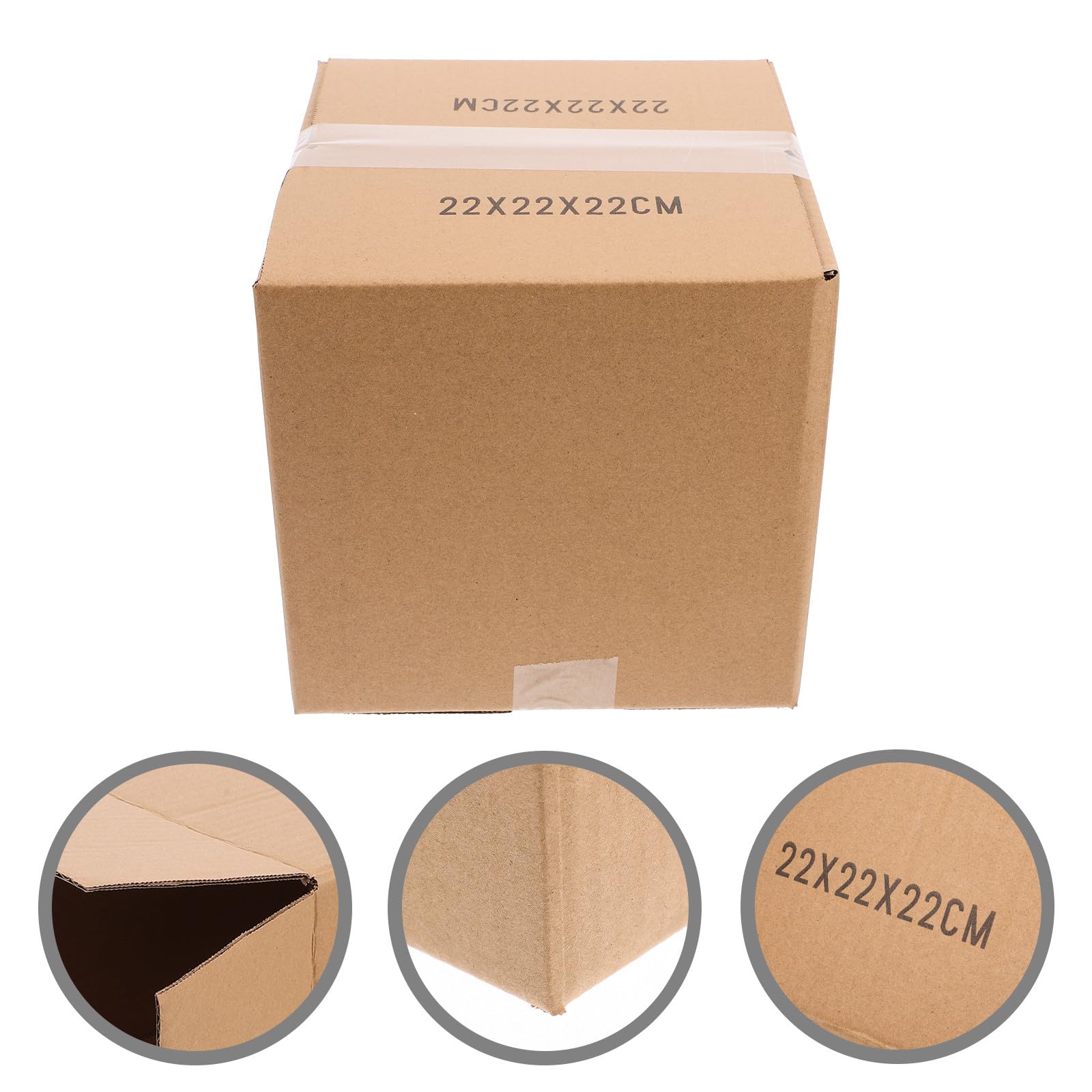 Versandkartons 5 Stück Braun aus Papier Quadratische für Umzüge