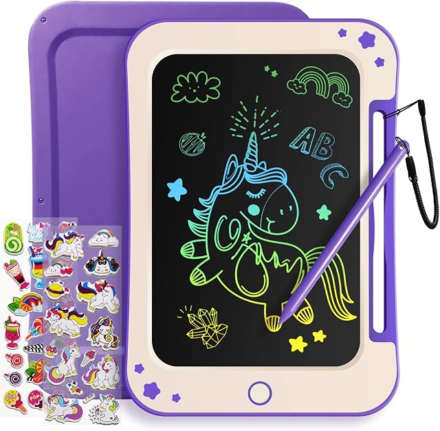 TEKFUN Kids Toys for 2 3 4 5 6 Years Old Boys Girls Gifts, 8.5 Inch LCD Writing Tablet Drawing Tablet for Kids, Educational Travel Toys Boy Girl Birthday Age 3-8 (Purple)