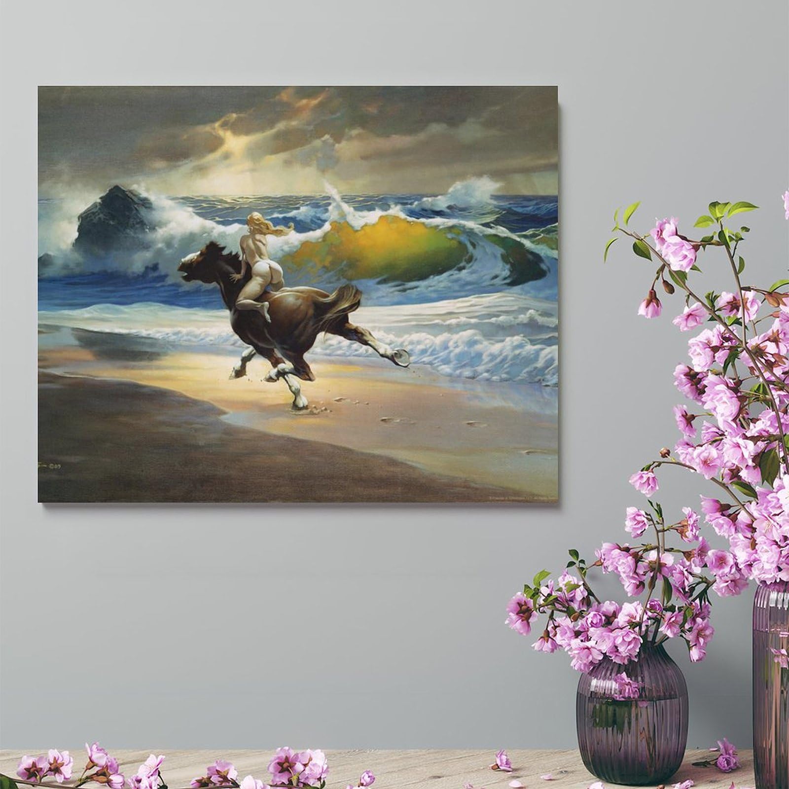 Amazon.com: Wild Ride by Frank Frazetta Artworks Picture Frame
