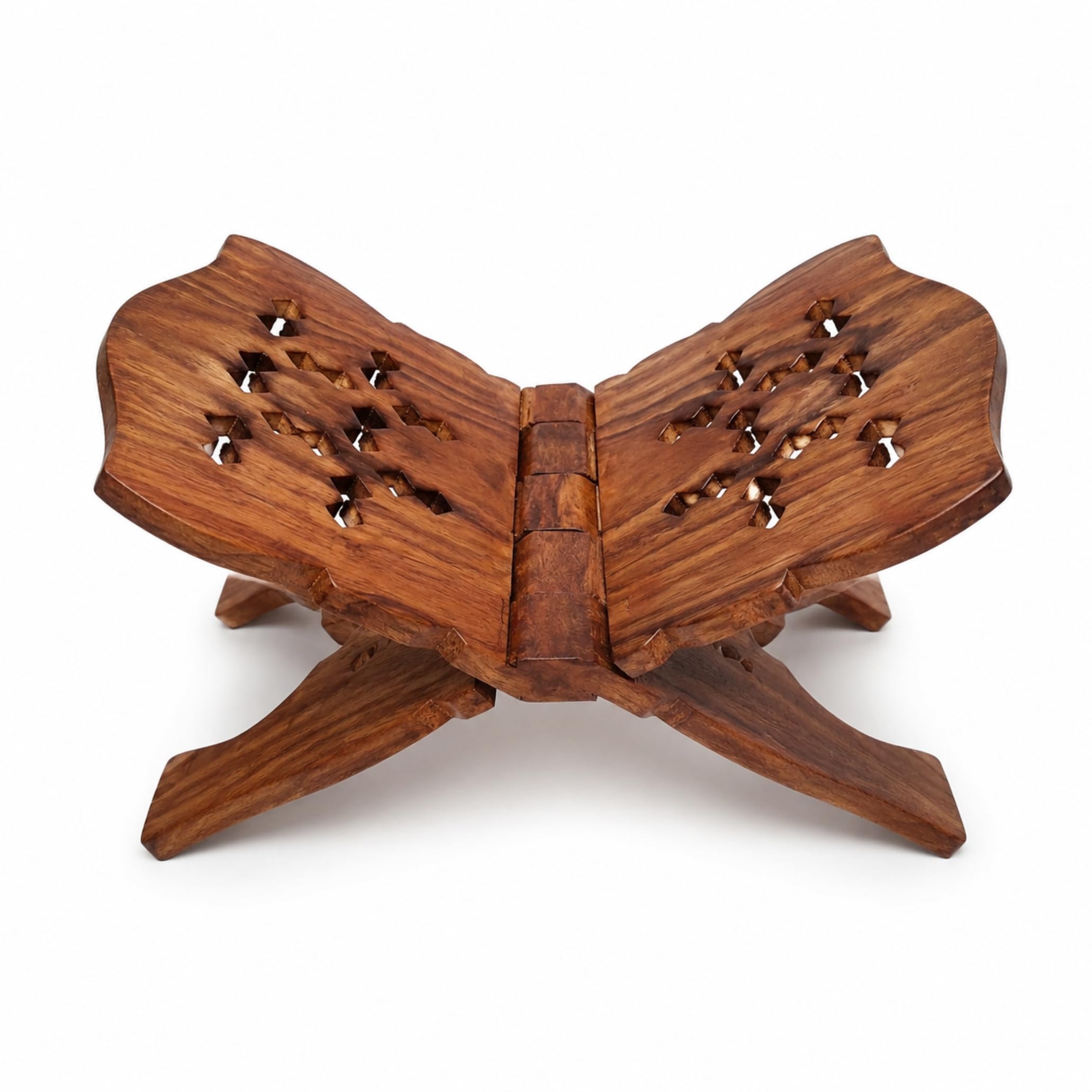 Holy Book Stand Wooden | Holy Book Stand Reading for Rehal, Quran, Bible, Bhagwat, Gita, Ramayana & Guru Granth Sahib, (Brown) (18 Inche)-image-43