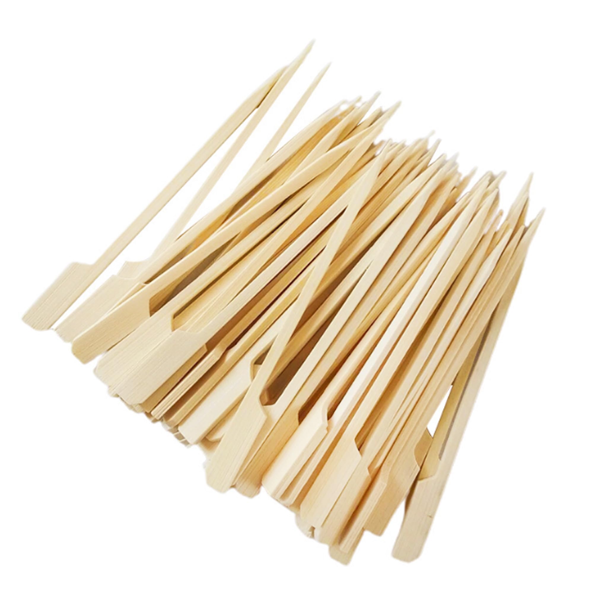 CAPACITEA 100 pcs 12cm Bamboo Teppo Skewers for Cocktail, Appetizers, Fruit, BBQ Paddle Sticks