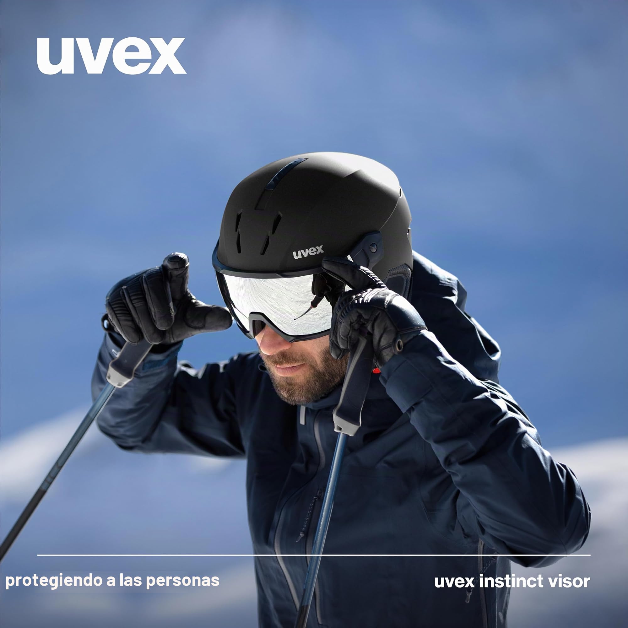 uvex Instinct Visor Casco de esquí, Adultos Unisex