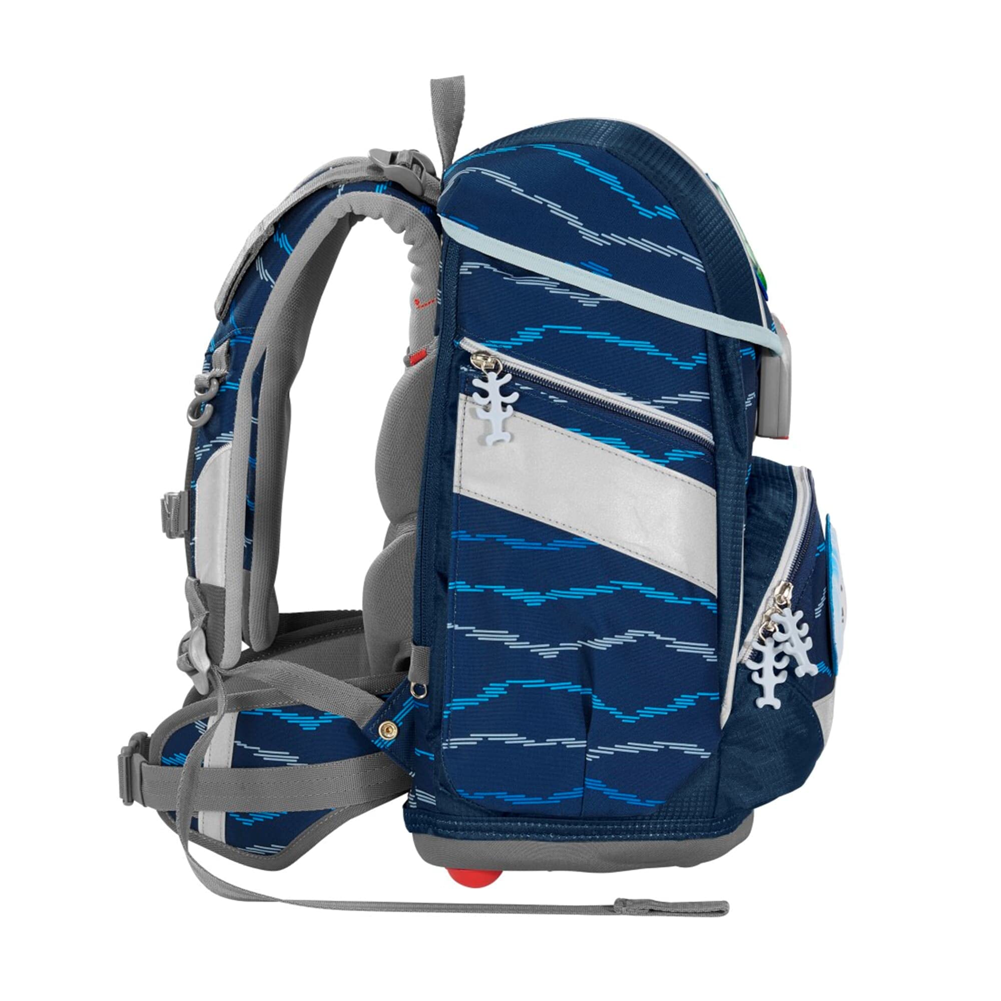 Step by Step Schulranzen-Set 2IN1 Plus „Soccer Lars“ 6-teilig, ergonomischer Tornister, höhenverstellbar mit Hüftgurt, für die Grundschule, ab der 1. Klasse, 19L, blau, Fußball-Design