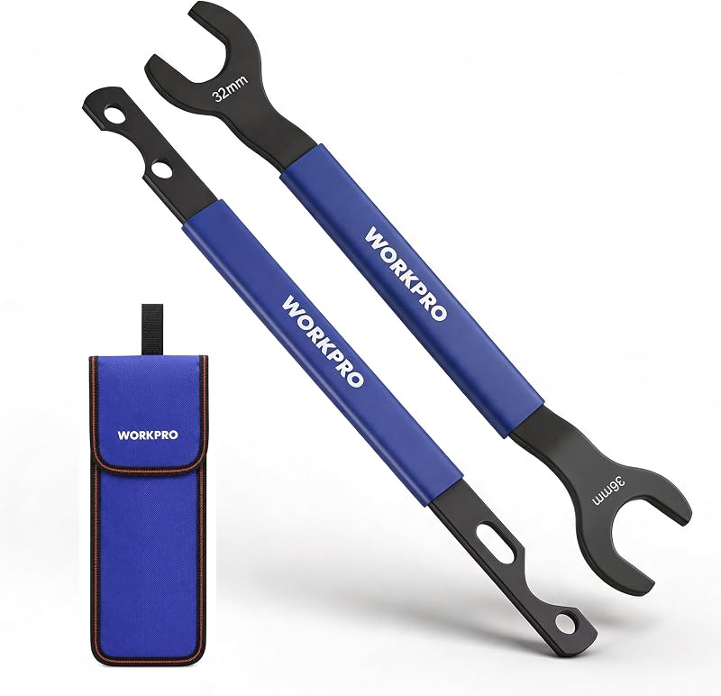 Kit de Chaves para Embreagem da Ventoinha WORKPRO 32 mm e 36 mm com Suporte de Polia da Bomba d’Água – 2 peças