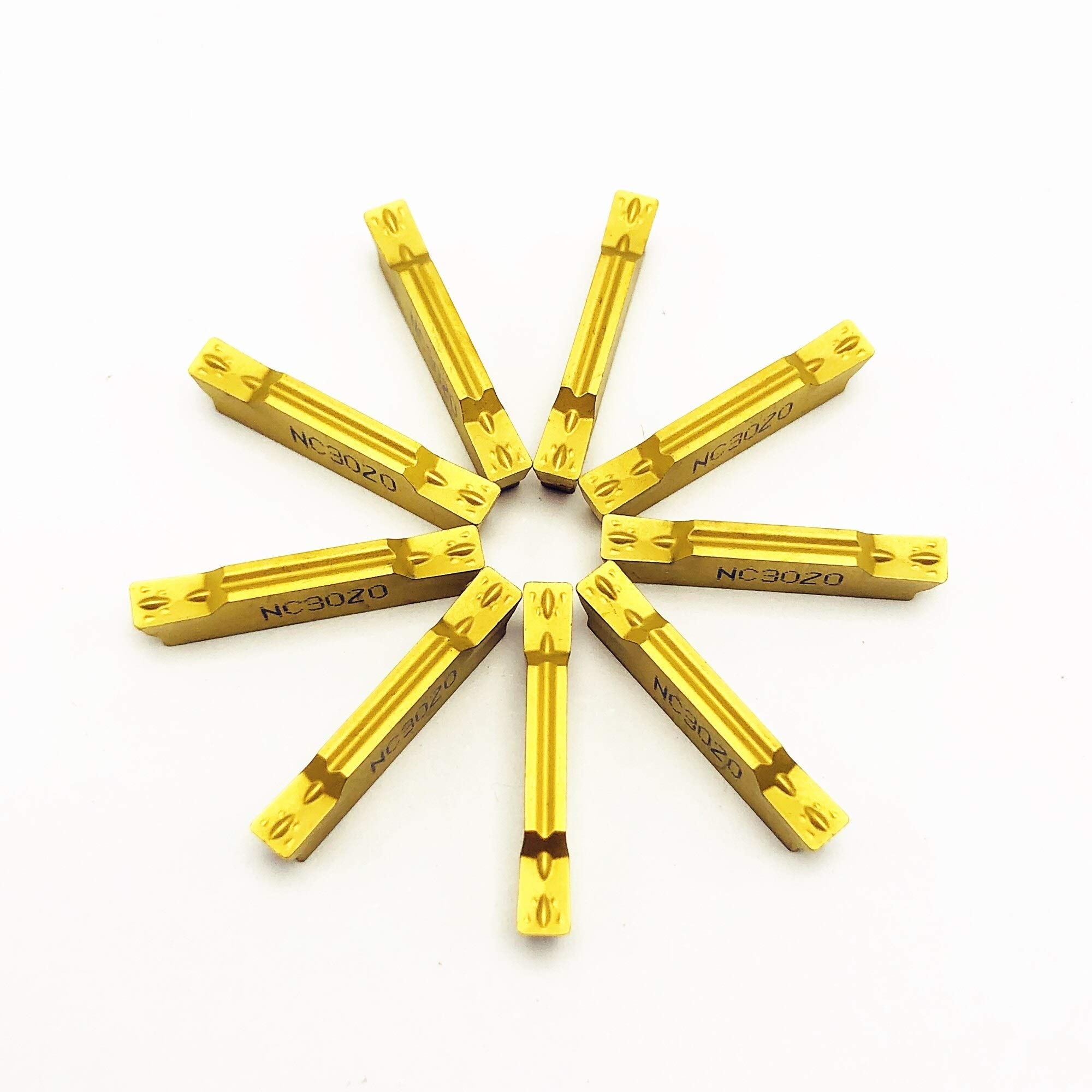 Farleshop 10 unids/Caja Herramienta de Torno MGMN300 M NC3030 Herramienta de torneado de Metal de Cuchilla de carburo MGMN 300 Herramientas de Torno CNC Piezas de Ranura y Herramientas de ranurado