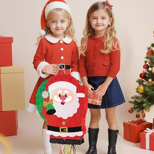 Miniatura 188 de WERNNSAI - Piñata de sirena plegable, piñata de cumpleaños con flecos que incluye cuerda para jalar, venda y bate. Decoraciones