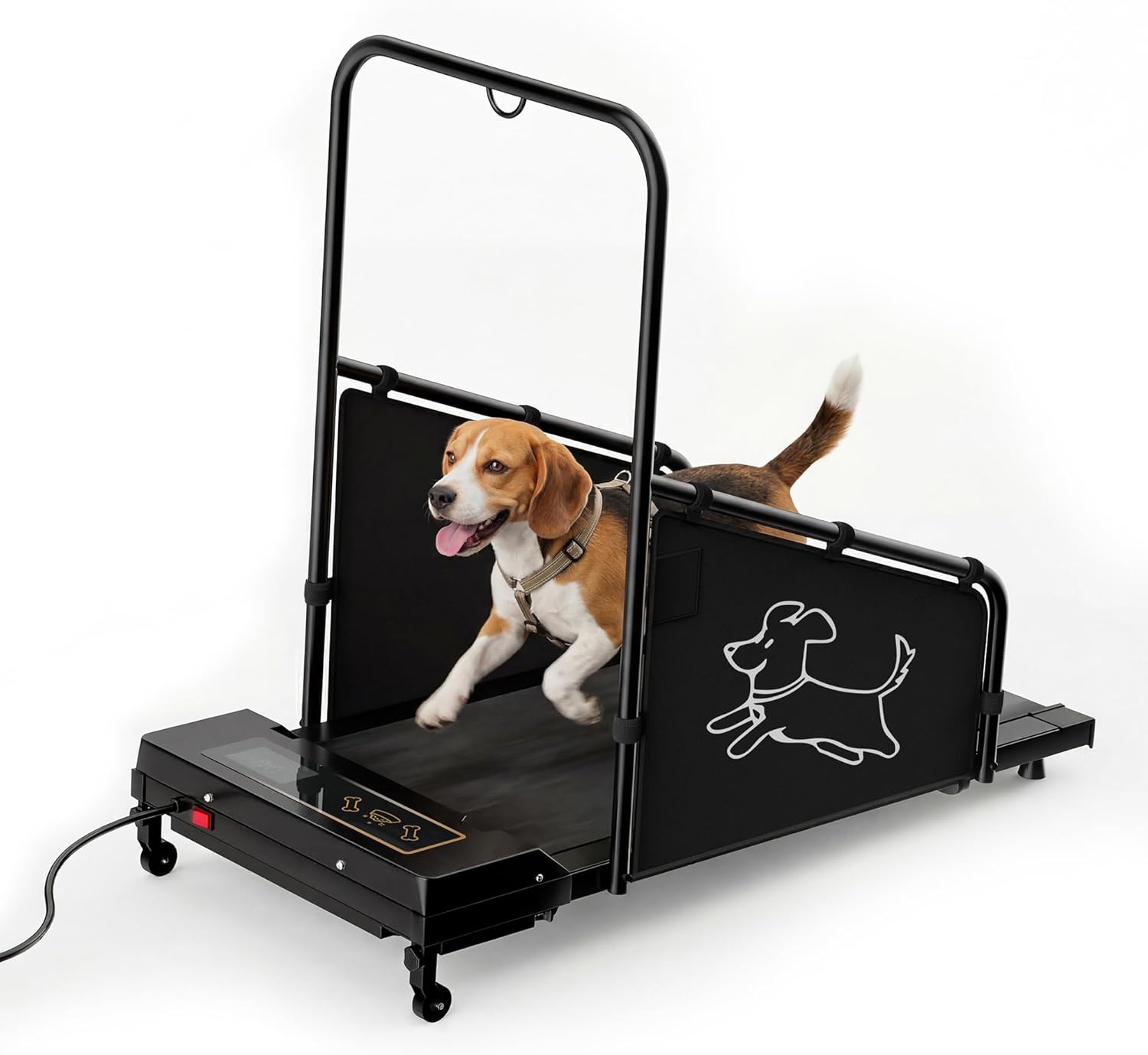 Motorized Dog Treadmill for Small Medium Dogs, Quiet 1.5HP Electric Pet Running Machine (Up to 8 MPH), with Remote & LED Display, 220LB Capacity Heavy Duty Indoor Dog Walker
