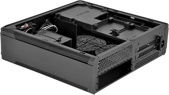 SilverStone Technology Fortress Z الألومنيوم Unibody Mini-ITX / DTX عامل الشكل الصغير SFX حالة الكمبيوتر مع PCI-E Riser والمراوح المخصصة منخفضة الملف الشخصي FTZ01B Black