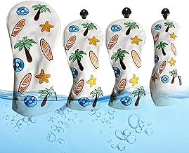 cabeça golfe | Conjunto cabeça ferro golfe à prova d'água 4 peças | Conjunto capas cabeça ferro para golfe em couro para todas as marcas Driver Gonipol