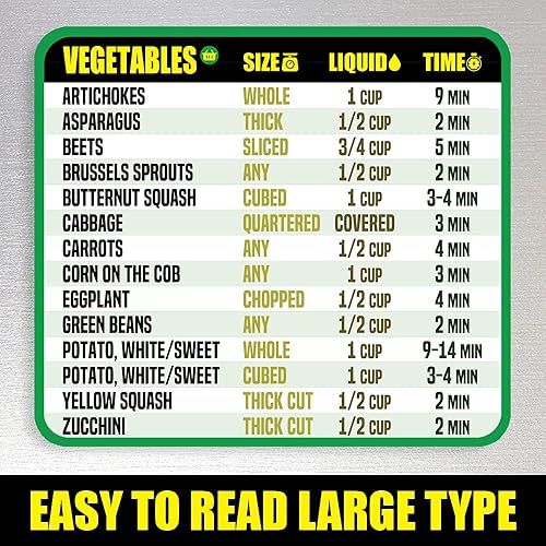 Miniatura 8 de Paquete combinado de hoja de trucos para freidora de aire y olla instantánea magnética, guías de referencia extra grandes y fáciles de leer para