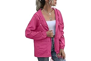 Women's Waterproof Floral Rain Jacket: Stay Chic in the Rain