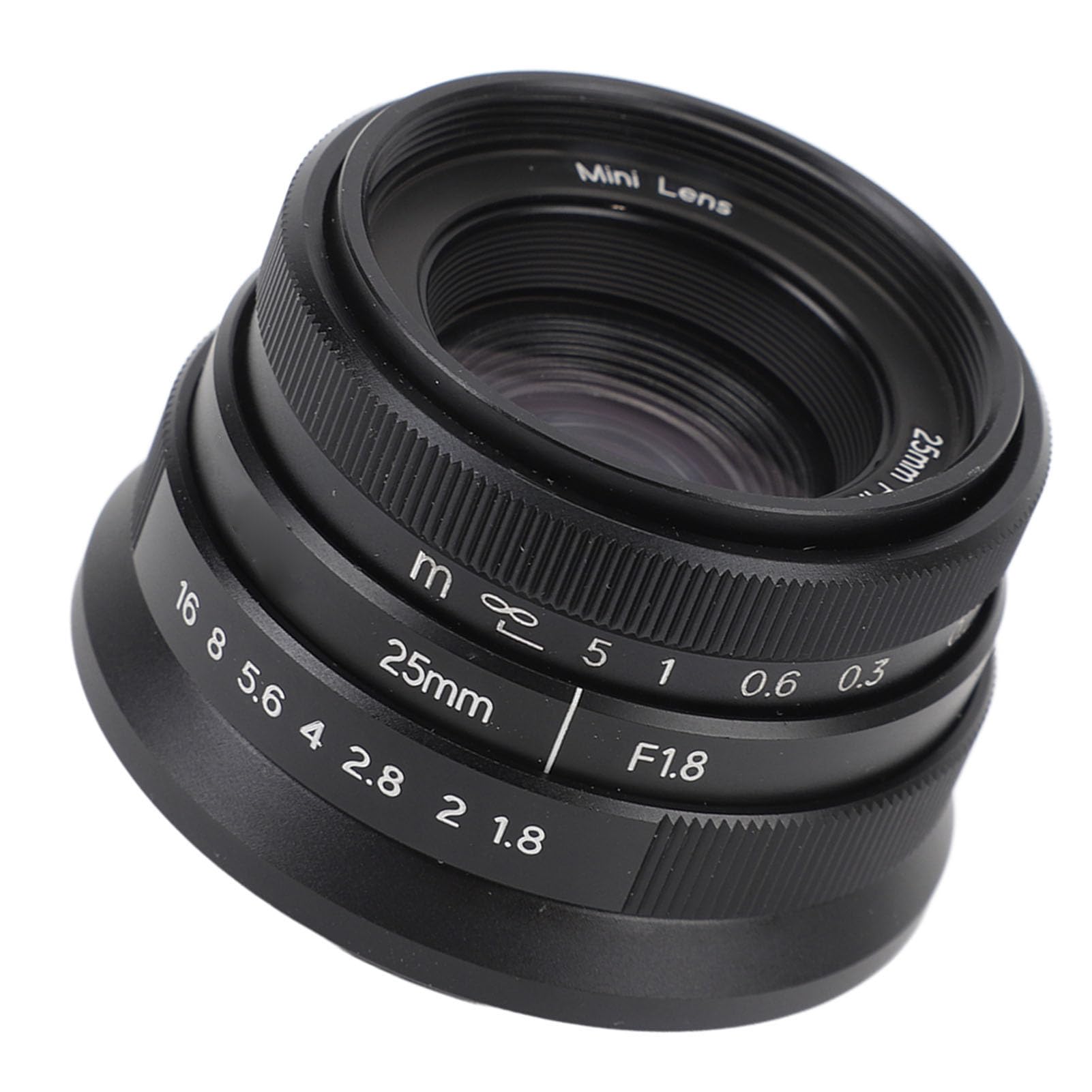 Obiettivo per Fotocamera da Ritratto, Obiettivo per Fotocamera da 25 Mm con Messa a Fuoco Manuale Fissa da F1.8 a F16, per XA1, X A10, XA2, X A3, X T1, X T10, X T2, X T20, X E2,