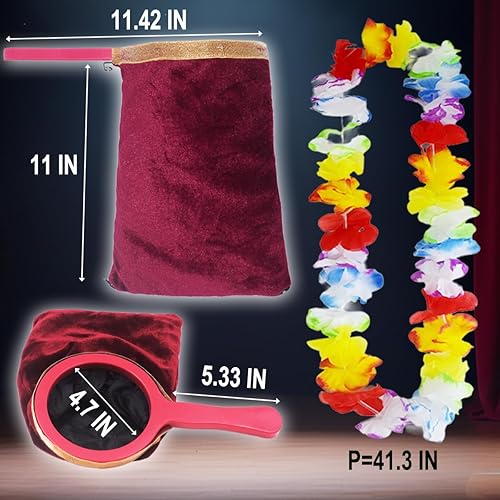 Miniatura 2 de Colorido Hawaii Leis que aparecen de trucos de magia de bolsa vacía, accesorios de truco para espectáculo de escenario