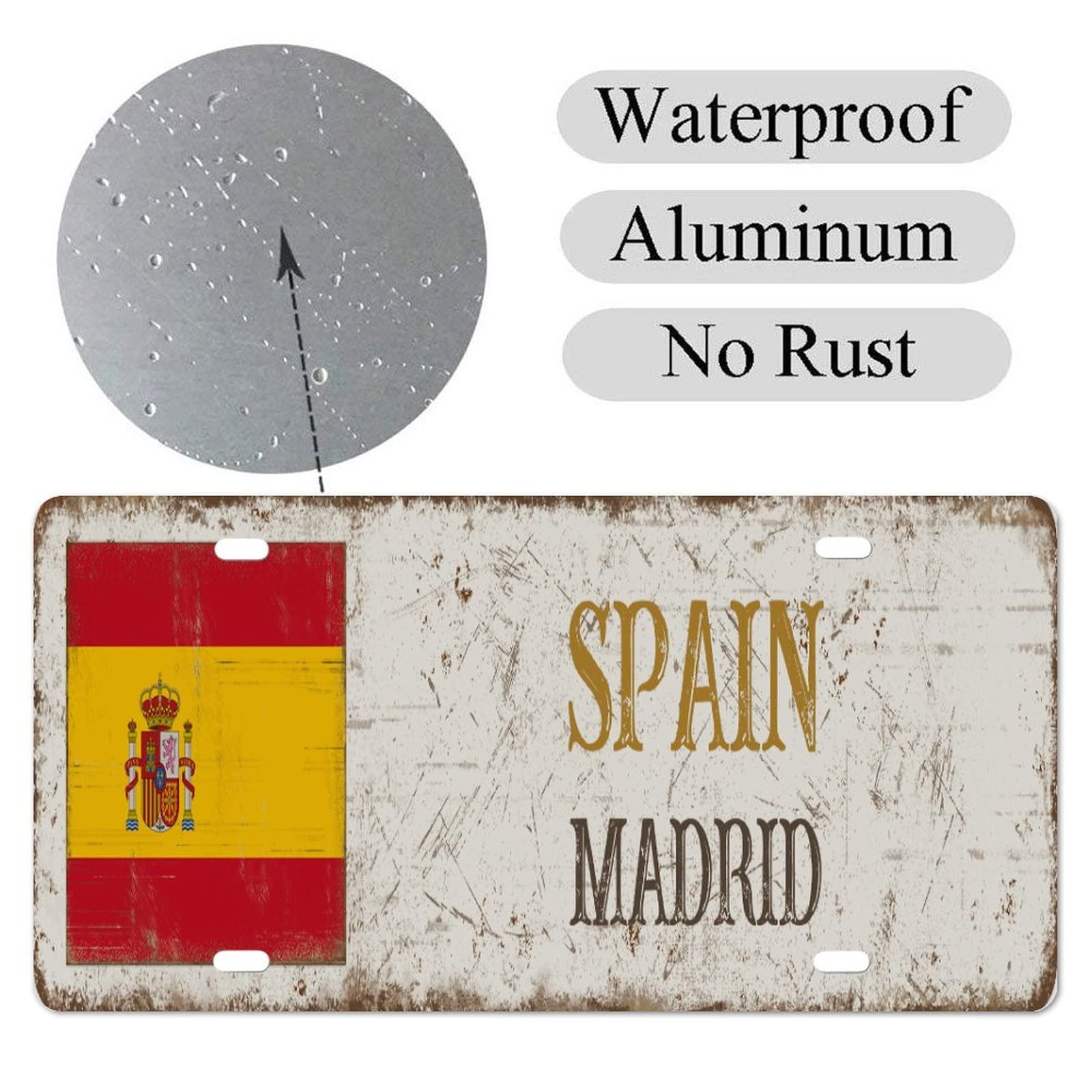 Yelolyio Japan Kennzeichen - Aluminium Nummernschild 15,2x30,5cm