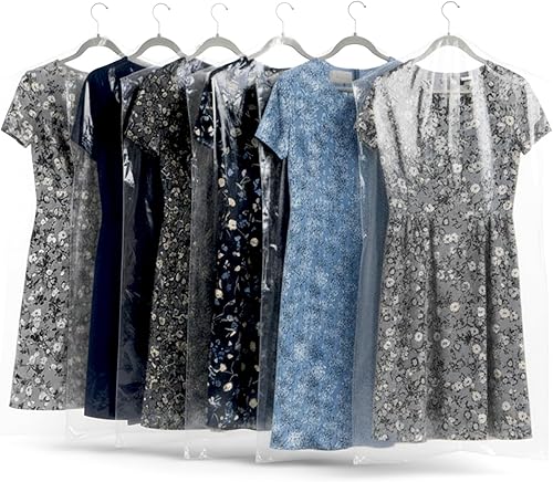 Plasticplace Bolsas transparentes para ropa, bolsa de plástico para abrigos, 1.0 mil 21 x 4 x 54 pulgadas (50 unidades)