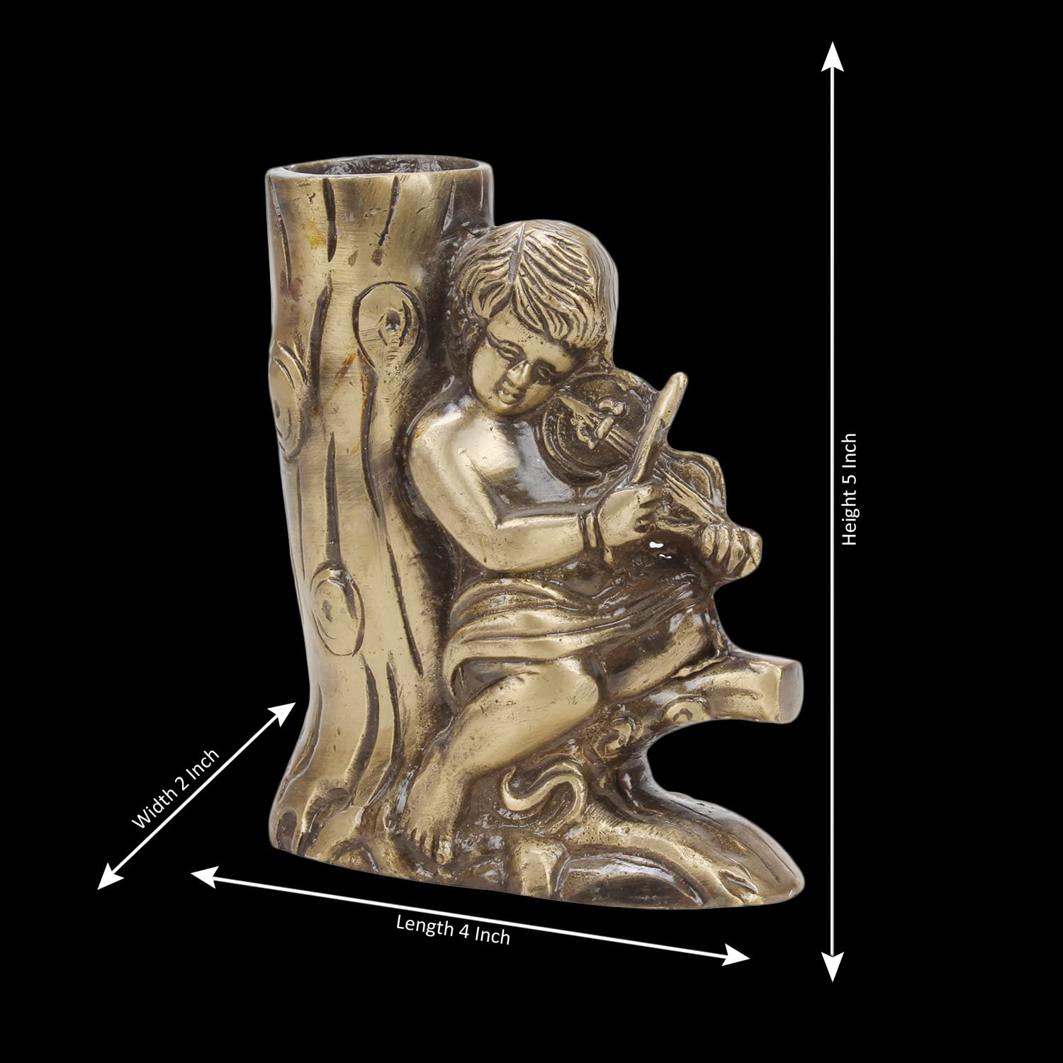Kartique Portapenne da tavolo in ottone decorativo per artigianato