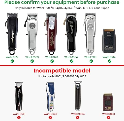 Miniatura 9 de Wahl Magic Clip - Cable de carga inalámbrico de 4 V 2 A de repuesto Wahl Clippers para Wahl Shaver 8164859181488504, Wahl 1919 100 años, Wahl 5-Star