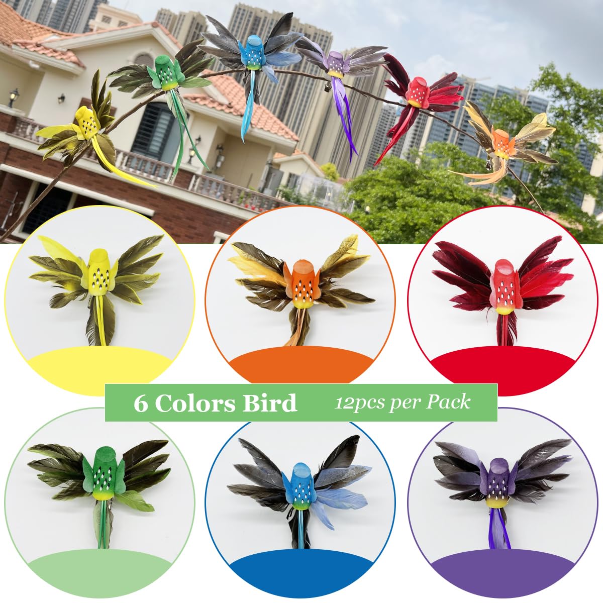 ★ HUMMING BIRDS 4点セット Amazon.com : FENELY Hummingbird Garden Pinwheels Whirligigs Wind