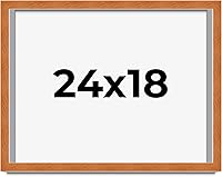 Vista 303 de Marco marrón de 18 x 24 pulgadas, marco de madera maciza de nuez de miel, ancho de moldeo de 0.875 pulgadas, profundidad de rabo de 0.875 pulgadas
