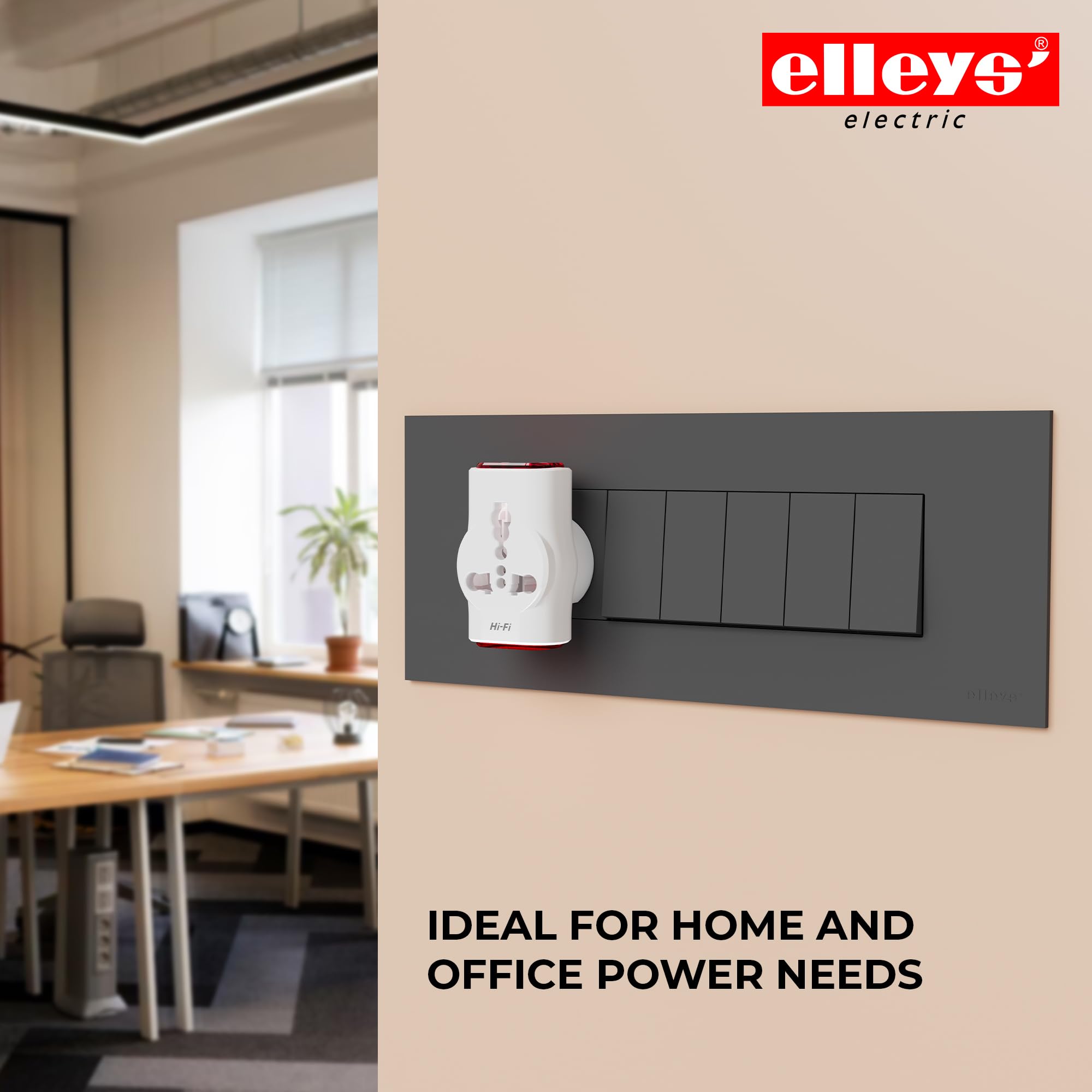 Elleys’ Dingo 16 amp & 6amp 3 Pin Multi Plug Universal Socket Travel Adaptor (240V) | Power Plug Socket Suitable 2 pin 3 pin Socket (Dingo (H83), Pack of 1) — Amazon image 6