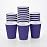 Restaurantware-12 Ounce Paper Coffee Cups, 25 Ripple Wall Disposable Paper Cups - Leakproof, Recyclable, Royal Purple Paper Hot Cups, Insulated, Matching Lids Sold Separately