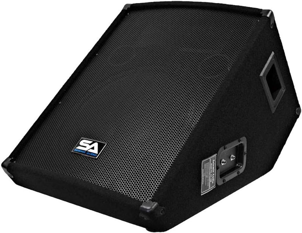Seismic Audio - 15 Inch Floor Wedge Style Monitor - Studio, Stage, or Floor use - PA/DJ Speakers - Bar, Band, Karaoke, Church, Drummer use - Image 3