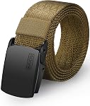 FAIRWIN Ceinture Homme Golf Nylon Casual Web Toile tactique Ceintures Jeans Ceintre Homme Travail lourd militaire en métal boucle