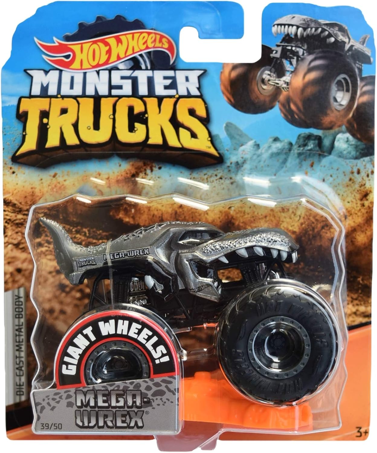Hot Wheels Monster Trucks Mega Wrex 39/50, Gray
