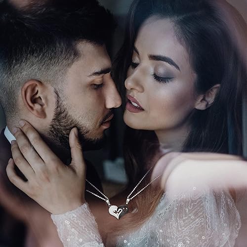 Miniatura 2 de Juego de collares para parejas, pulseras para él y ella, para su reina, su rey, para parejas, regalo para la pareja