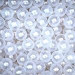 MoonxHome Ball Pit Balls for Toddlers, BPA Free Crush Proof Plastic Toy Balls for Ball Pit, Children\'s Pool Water Toys, Ideal Gift for Christmas Balls for Play Tent 2.15 Inch Pack of 100 Transparent