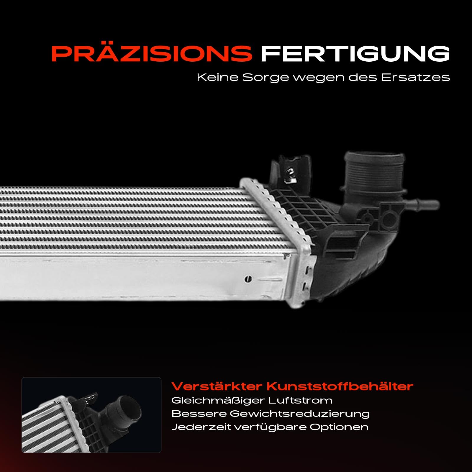 Frankberg Chłodnica powietrza do ładowania, turbo kompatybilna z C-Max II Grand C-Max DXA/CB7 DXA/CEU 2010-2019 Focus III 2010-Dzisiaj Kuga II DM2 2016 - Dzisiaj Replace# 96492