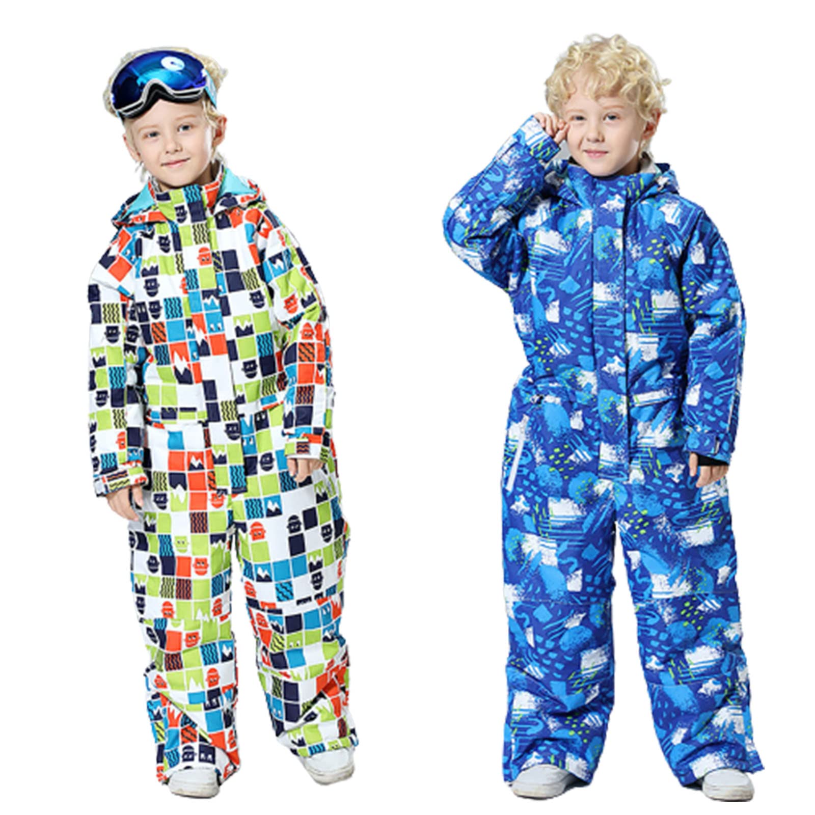 Tuta da Sci per Bambini Tuta da Sci per Bambini Snowboard Sci per Bambini Cappotto Caldo Impermeabile e Antivento