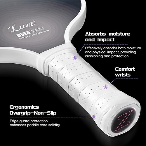 Miniatura 4 de LUZZ Pickleball Paddles, T700 Carbon Fiber Pickleball Paddle Sandblasted Surface with Honeycomb Core Pickle Ball Rackets for Beginners Increased