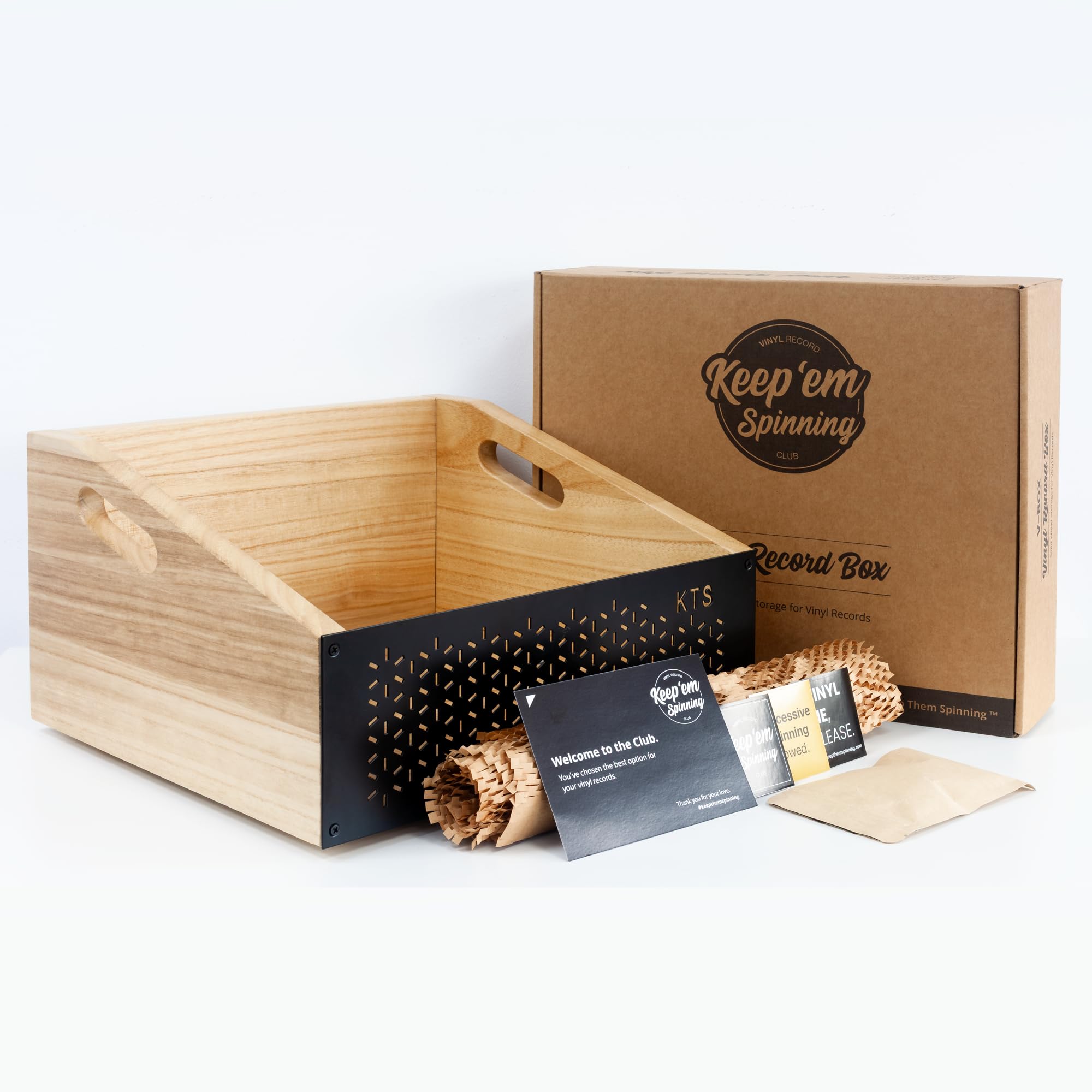 Caja de Vinilos Madera | Porta Vinilos | Estantes para Discos de Vinilo | Soporte de Discos Revistas Libros | Expositor Discos de Vinilo | Accesorio de Vinilo | V-Batea Walnut