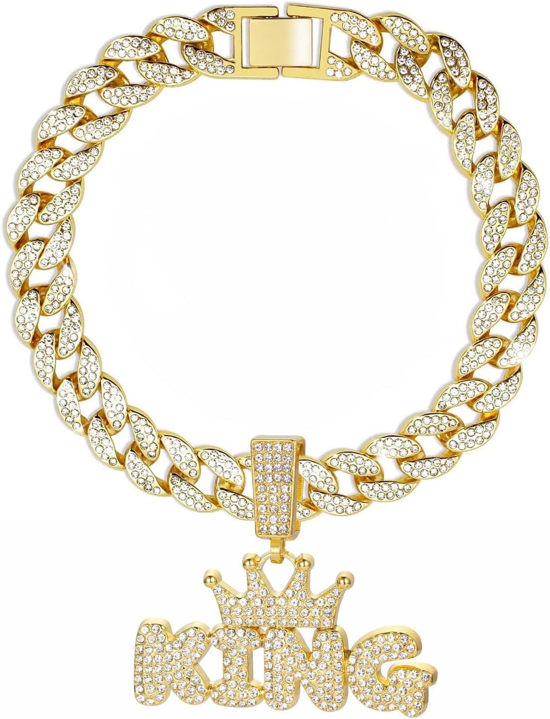 Dog Chain Collar Walking Metal Chain Necklace ror Small Medium Large Dogs, Suitable for Banquet Photography (18 inch)