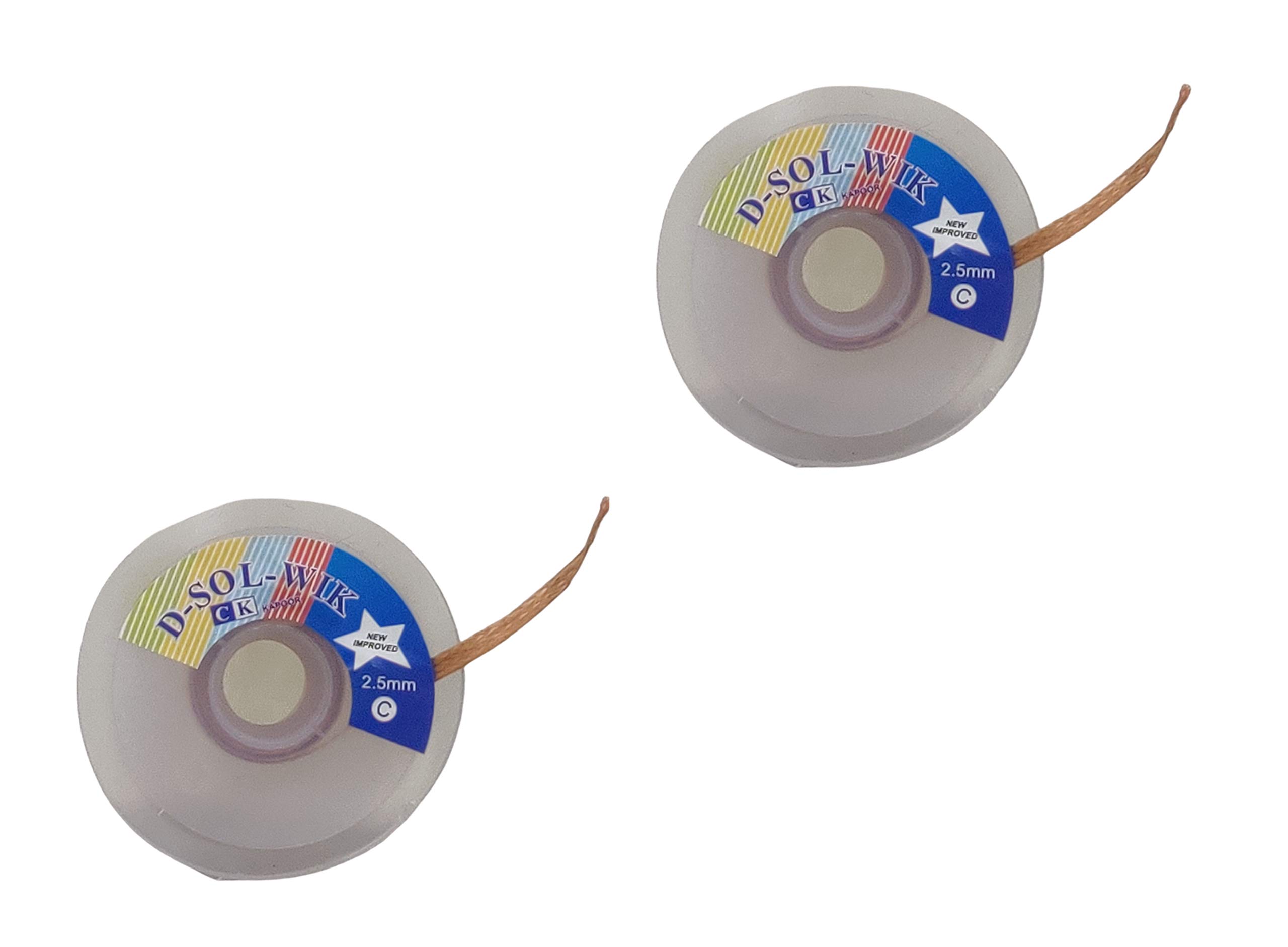 Ekon Desoldering Wire Desolder Wick 2.5mm Braided for Solder Remover Mobile Repairing Electronical Purpose etc. D-SOL-WIK (Pack of 2). (B08H4VWLCM) Amazon Price History, Amazon Price Tracker