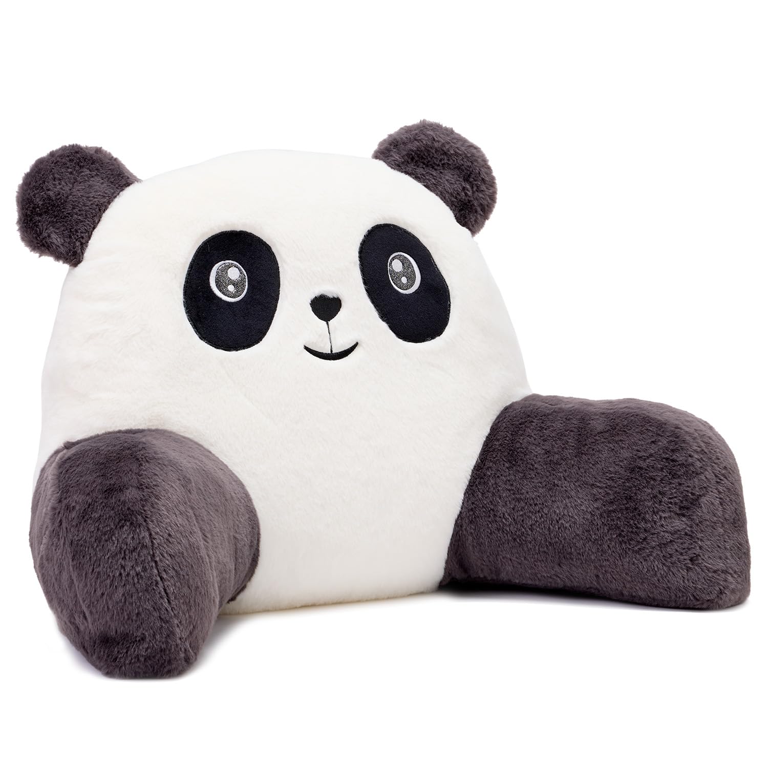 Snuggz Panda Cuddle Cushion 60x40cm, Age 12m+ - Lightweight Kids Plush Backrest Pillow with Supportive Arms, Super Soft Reading Pillow Cushion for Gaming or Napping – Soft 3D Ears & Carry Handle