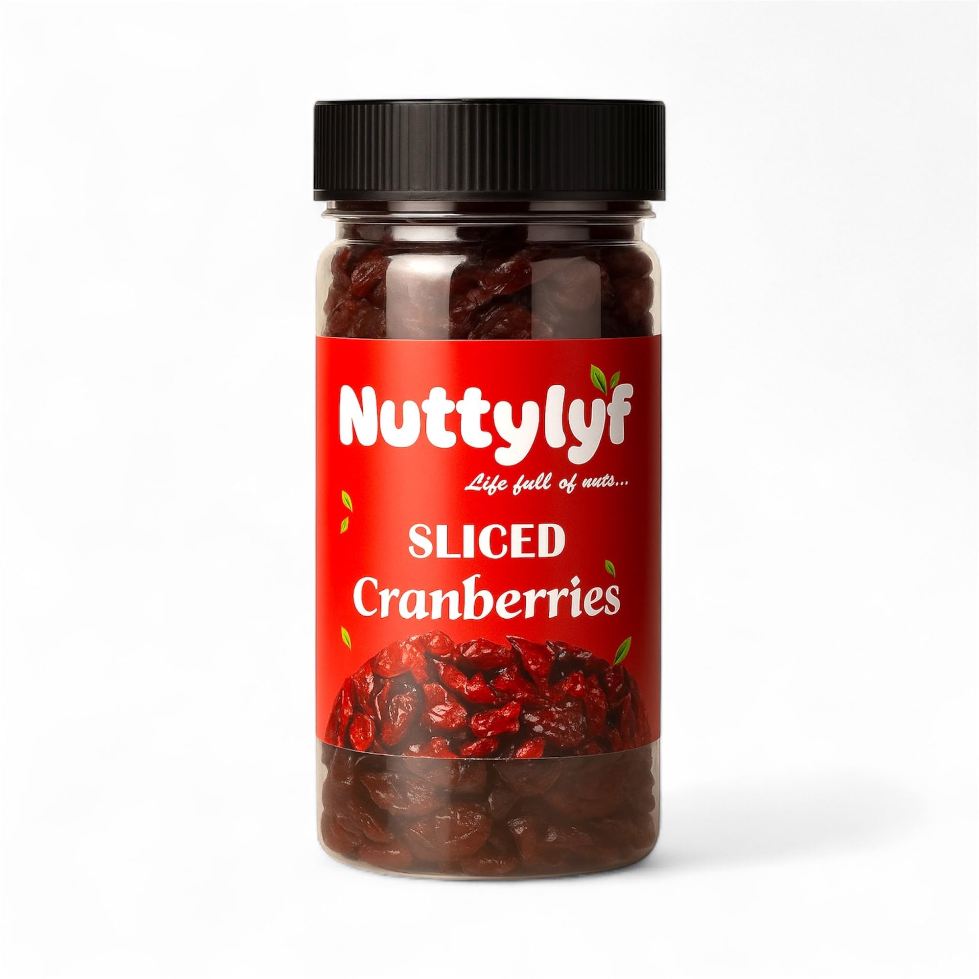 Nuttylyf Dried US Cranberries 200g | Cranberry, Healthy Snack for kids and adults | Reuseable Jar