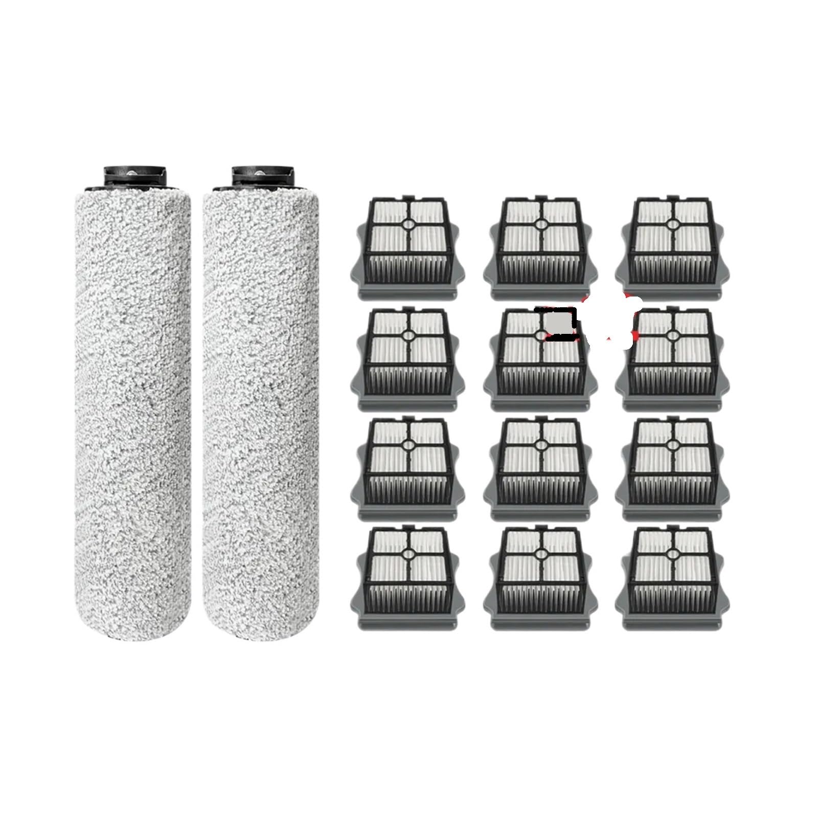 Accesorios de pieza Filtro de rodillo de cepillo for aspiradora, Compatible con Tineco, FLOOR ONE S3 Breeze, Compatible con IFloor, 3 Breeze Plus(SET9)