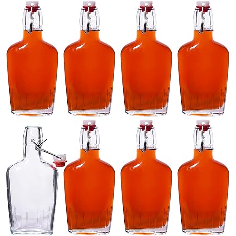 eleganttime Glass Flask Bottle