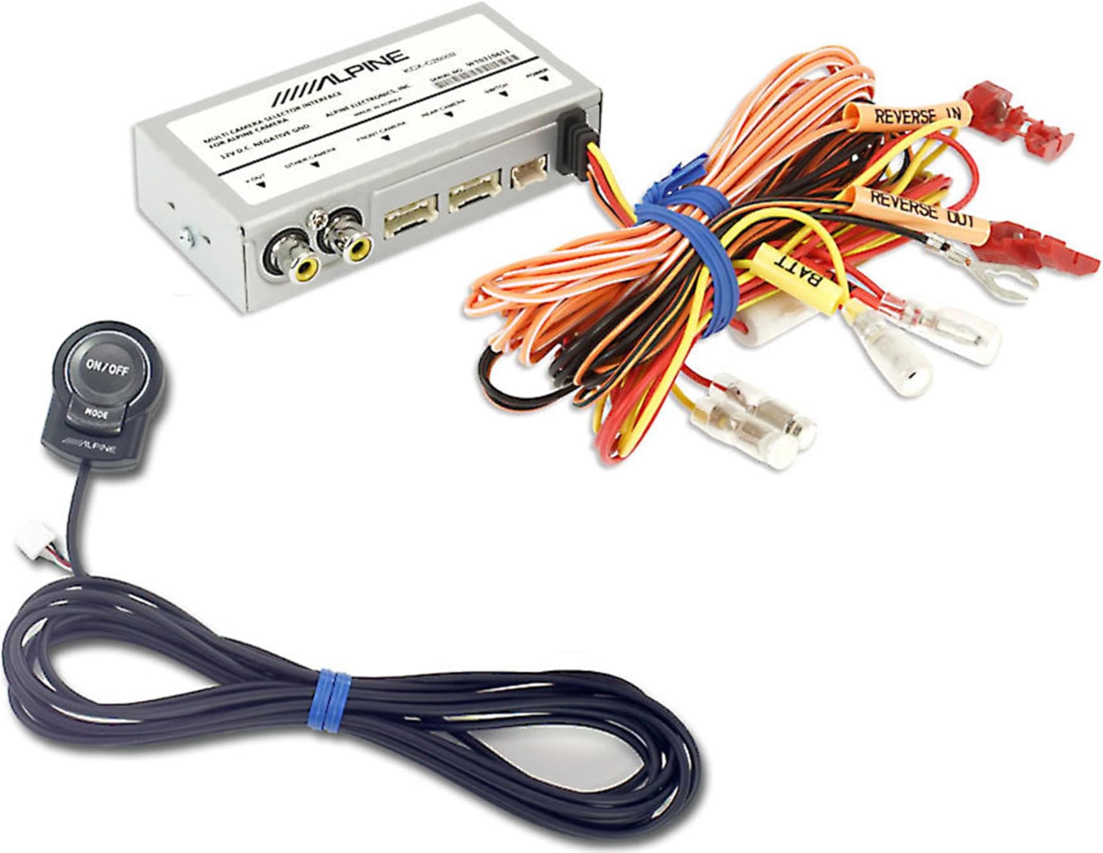 Alpine KCX-C2600B Front And Rear Camera Selector