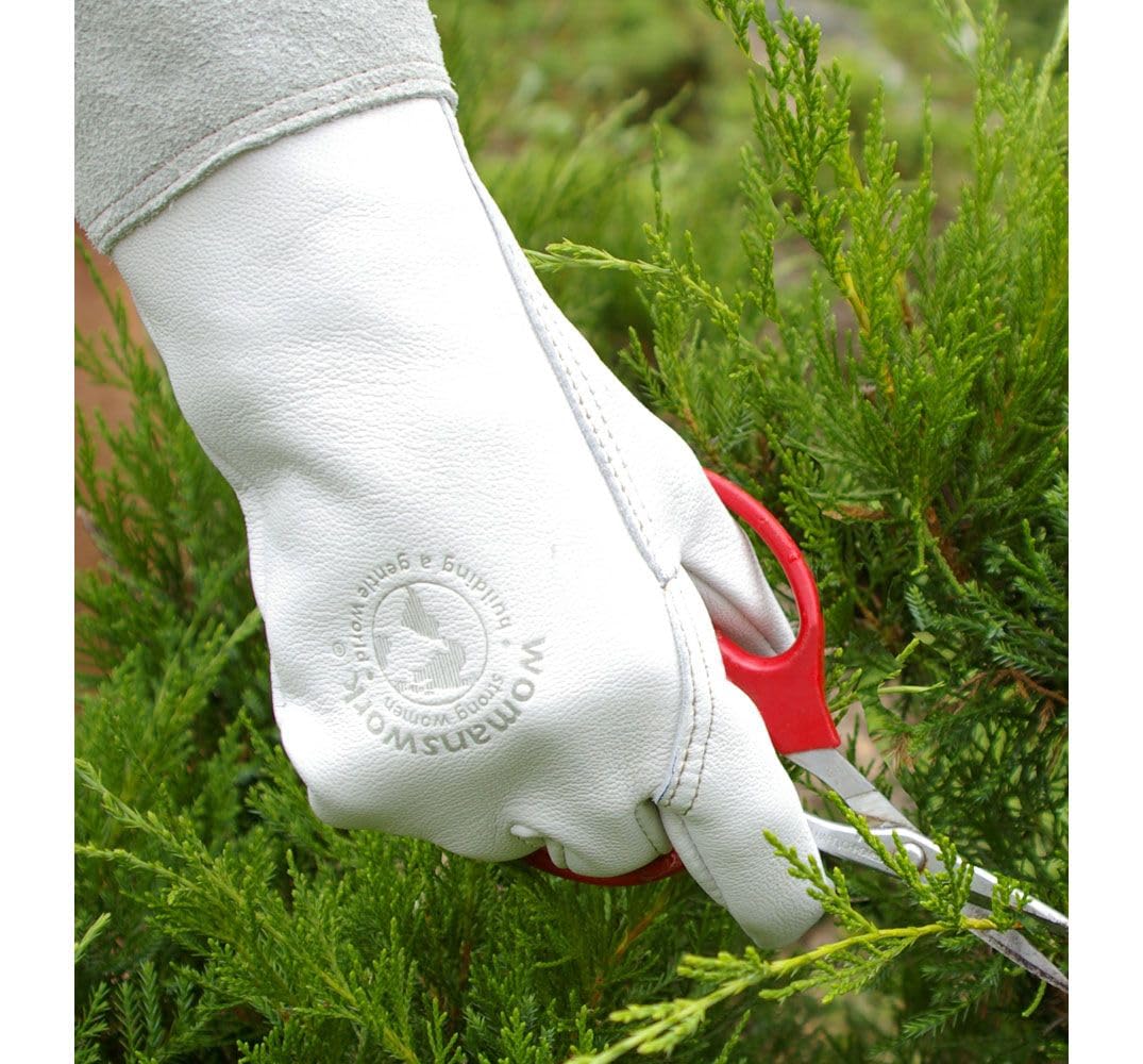 Womanswork Gardeners Goatskin Glove, Made in USA, Large