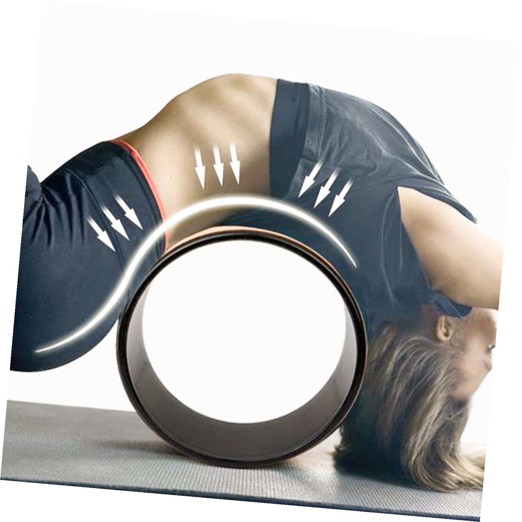 Rueda de Entrenamiento de Yoga de Corcho y Tpe Antideslizante