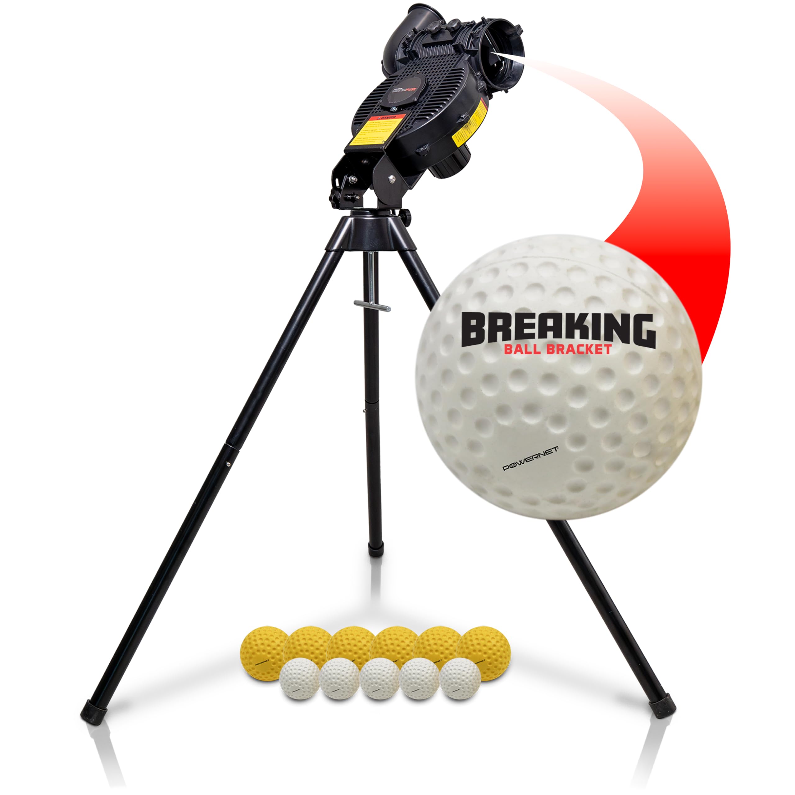 PowerNet Corbin Carroll Launch Baseball and Softball Pitching Machine